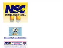 Tablet Screenshot of nationalsportsclinics.com